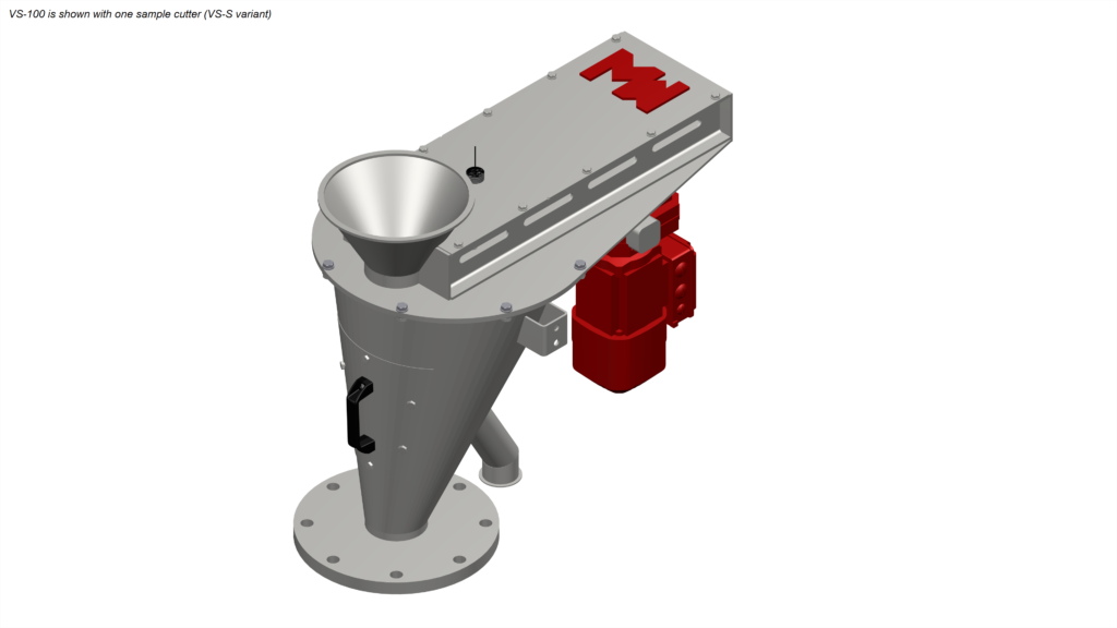 Vezin Sampler VS-100 (VS-S variant) with one sample cutter (3D illustration)